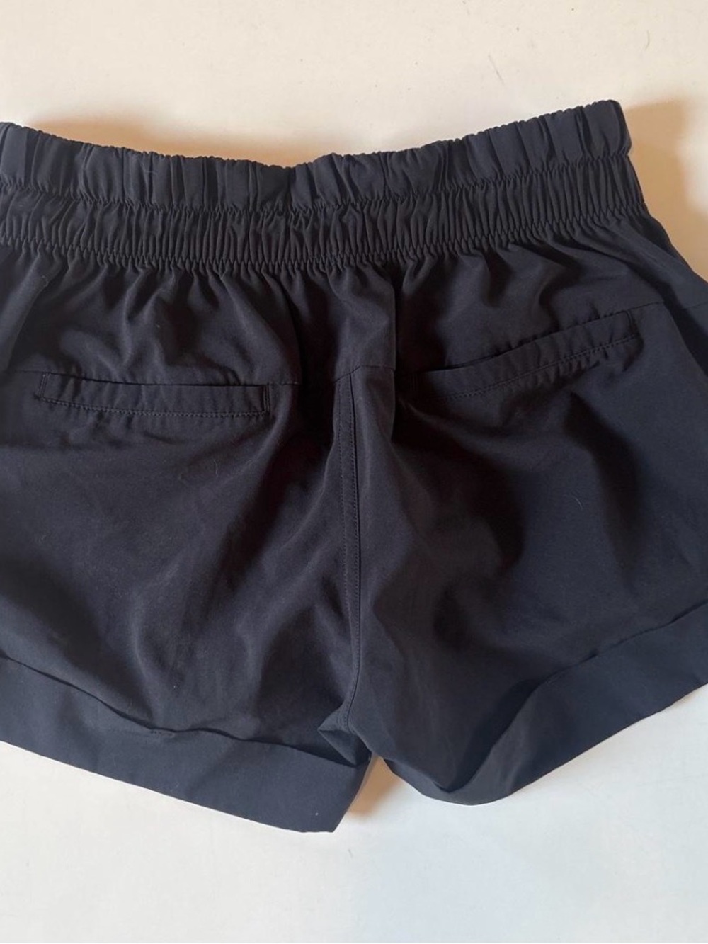 lululemon athletica Black Elastic-Waist Athletic Shorts